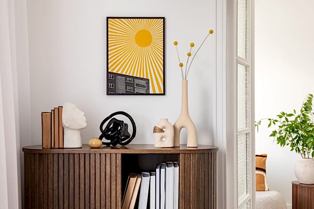 renkli dekoratif objeler ile dekorasyon fikirleri